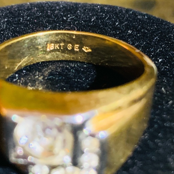 Men’s size 10 electroplated 18 k gold electroplated ring. - Picture 6 of 8